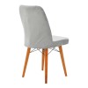 Vespera I pakoworld velvet chair gray-walnut leg