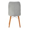 Vespera I pakoworld velvet chair gray-walnut leg