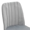 Vespera I pakoworld velvet chair gray-walnut leg