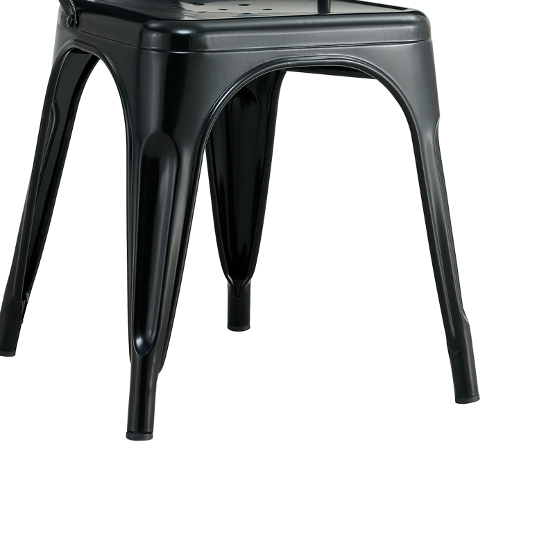 Καρέκλα Utopia pakoworld μαύρο μέταλλο 44x44x85εκ