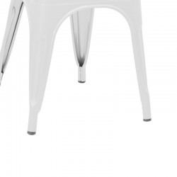 Καρέκλα Utopia pakoworld λευκό μέταλλο 44x44x85εκ