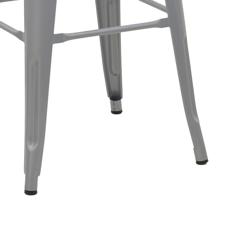 Bar stool Utopia pakoworld metal grey 42x42x76cm Bar stool Utopia pakoworld metal grey 42x42x76cm