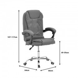 Office chair manager Kardi pakoworld black pu 66x64x117cm Office chair manager Kardi pakoworld black pu 66x64x117cm