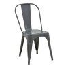 Καρέκλα Utopia pakoworld μέταλλο σε ανθρακί απόχρωση 44x44x85εκ