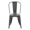 Καρέκλα Utopia pakoworld μέταλλο σε ανθρακί απόχρωση 44x44x85εκ