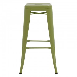 Σκαμπό μπαρ Utopia pakoworld μέταλλο σε λαδί απόχρωση 42x42x76εκ