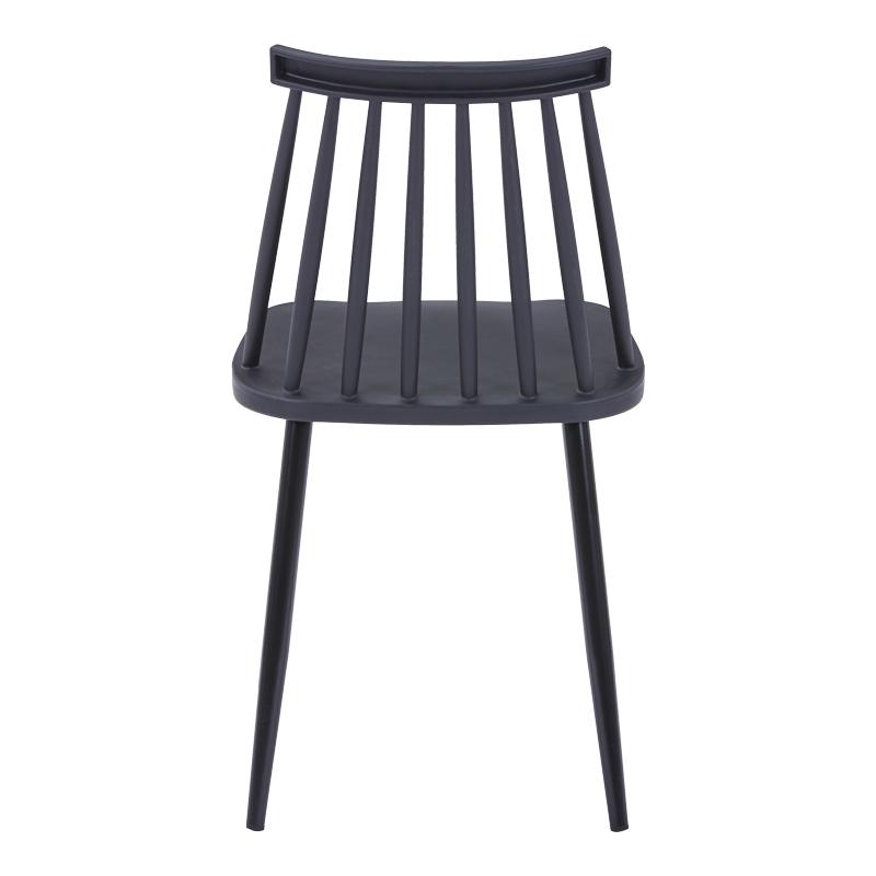 Καρέκλα Aurora pakoworld μαύρο pp-μαύρο μεταλλικό πόδι 42x49.5x77εκ