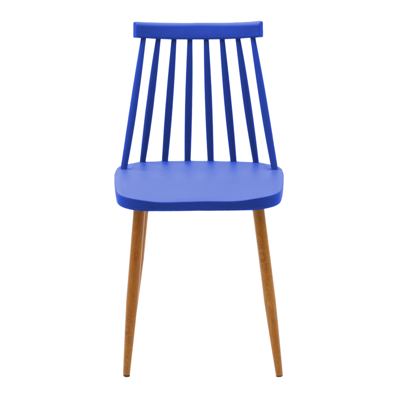 Καρέκλα Aurora pakoworld μπλε pp-φυσικό μεταλλικό πόδι 42x49.5x77εκ