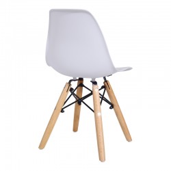 Julita chair for children pakoworld PP white pp and natural beech wood 35x31x57.5cm Julita chair for children pakoworld PP white pp and natural beech wood 35x31x57.5cm