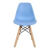 Julita chair for children pakoworld PP blue pp and natural beech wood 35x31x57.5cm