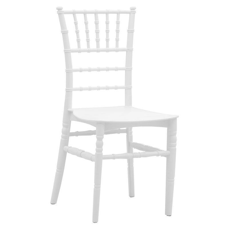 Catering chair Tiffany pakoworld PP white 40x45x90cm