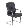 Guest  chair Nioze pakoworld black pu-chrome leg 57x50x95cm