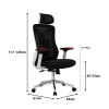 Office chair manager Andrew pakoworld mesh black-white