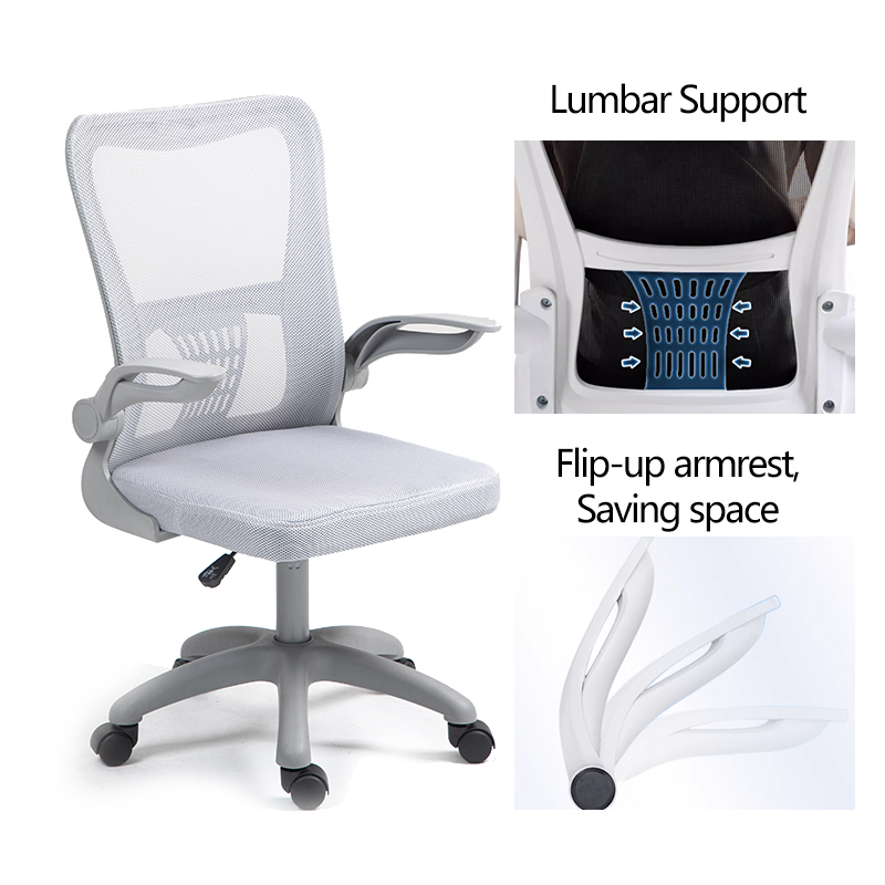 Work chair manager Annalise pakoworld mesh grey 57χ53χ100cm Work chair manager Annalise pakoworld mesh grey 57χ53χ100cm