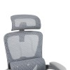 Work chair manager Zenyk pakoworld mesh in grey color 63x70x126cm
