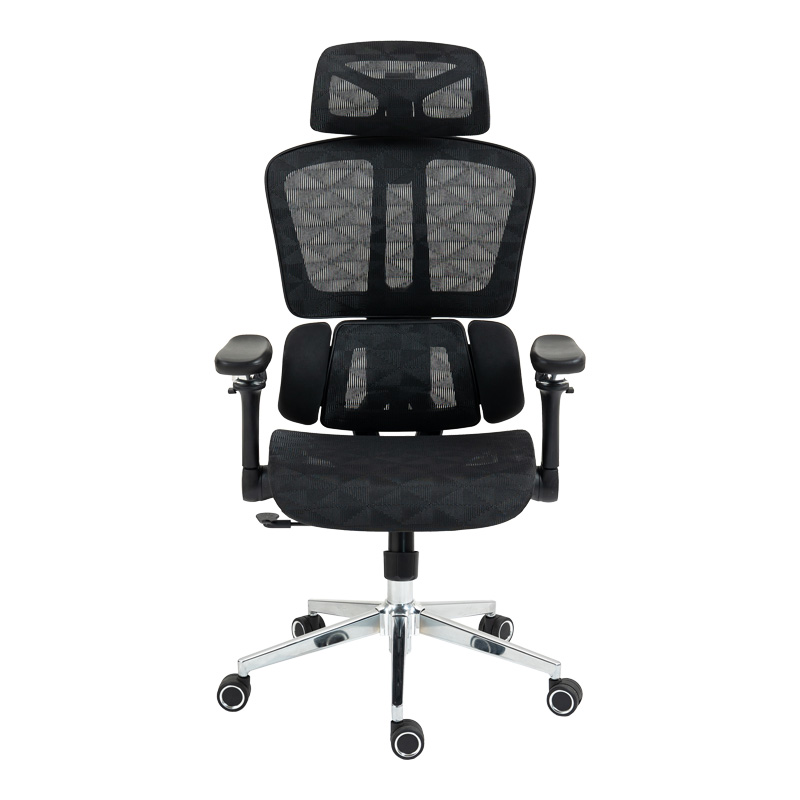 Work chair manager Jeffer pakoworld mesh in black color 67x62x115-125cm Work chair manager Jeffer pakoworld mesh in black color 67x62x115-125cm