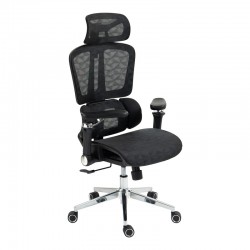 Work chair manager Jeffer pakoworld mesh in black color 67x62x115-125cm Work chair manager Jeffer pakoworld mesh in black color 67x62x115-125cm