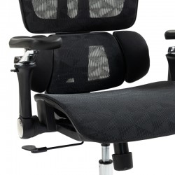 Work chair manager Jeffer pakoworld mesh in black color 67x62x115-125cm Work chair manager Jeffer pakoworld mesh in black color 67x62x115-125cm