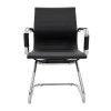 Valter pakoworld guest office chair black pu 55.5x48x88cm