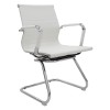 Visitor office chair Valter pakoworld white pu 55.5x48x88cm