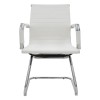 Visitor office chair Valter pakoworld white pu 55.5x48x88cm