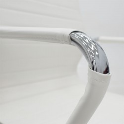Visitor office chair Valter pakoworld white pu 55.5x48x88cm Visitor office chair Valter pakoworld white pu 55.5x48x88cm