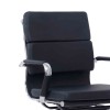Visitor office chair Tokyo pakoworld black pu 55.5x48x88cm