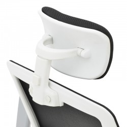 Manager office chair Serjo pakoworld white-black pp-mesh fabric 75x65x128cm Manager office chair Serjo pakoworld white-black pp-mesh fabric 75x65x128cm