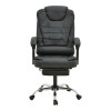 Καρέκλα γραφείου διευθυντή με υποπόδιο και μηχανισμό massage Volter pakoworld pu μαύρο 62x70x110εκ