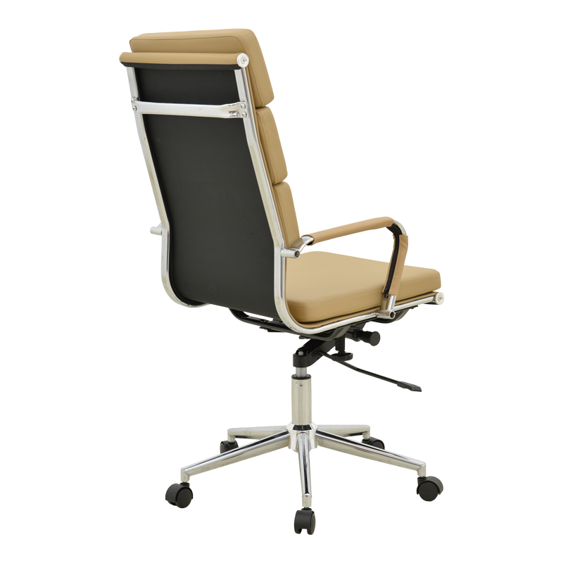 Manager office chair Tokyo pakoworld with beige pu 55.5x52x108cm