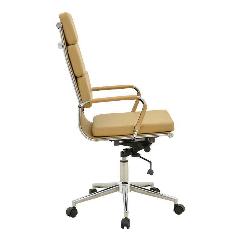 Manager office chair Tokyo pakoworld with beige pu 55.5x52x108cm