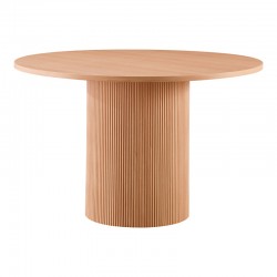 Kitchen table Mesa pakoworld MDF in Oak color D120x75cm Kitchen table Mesa pakoworld MDF in Oak color D120x75cm