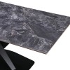 Τραπέζι Tafel pakoworld Sintered stone με μεταλλικά πόδια σε μαύρη απόχρωση 180x90x76εκ