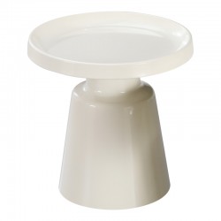 Side table Ginoze Inart metal in white color D50x48.5cm Side table Ginoze Inart metal in white color D50x48.5cm