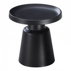 Side table Ginoze Inart metal in black color D50x48.5cm Side table Ginoze Inart metal in black color D50x48.5cm