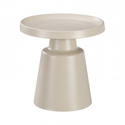 Side table Ginoze Inart metal in cappuccino color D50x48.5cm Side table Ginoze Inart metal in cappuccino color D50x48.5cm