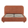 Κρεβάτι Salena pakoworld terracotta ύφασμα 160x200εκ