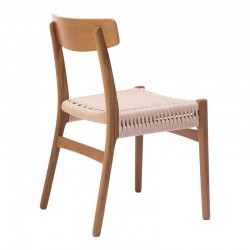Safal chair pakoworld oak oak wood-seat ecru rope 51x50x78cm Safal chair pakoworld oak oak wood-seat ecru rope 51x50x78cm