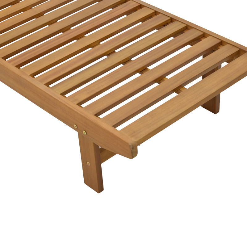 Sunlounger Weylar pakoworld acacia wood natural 60x193x30 Sunlounger Weylar pakoworld acacia wood natural 60x193x30