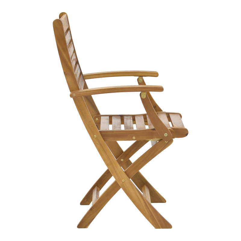 Gorpo pakoworld folding armchair natural acacia wood 57x59x93cm Gorpo pakoworld folding armchair natural acacia wood 57x59x93cm