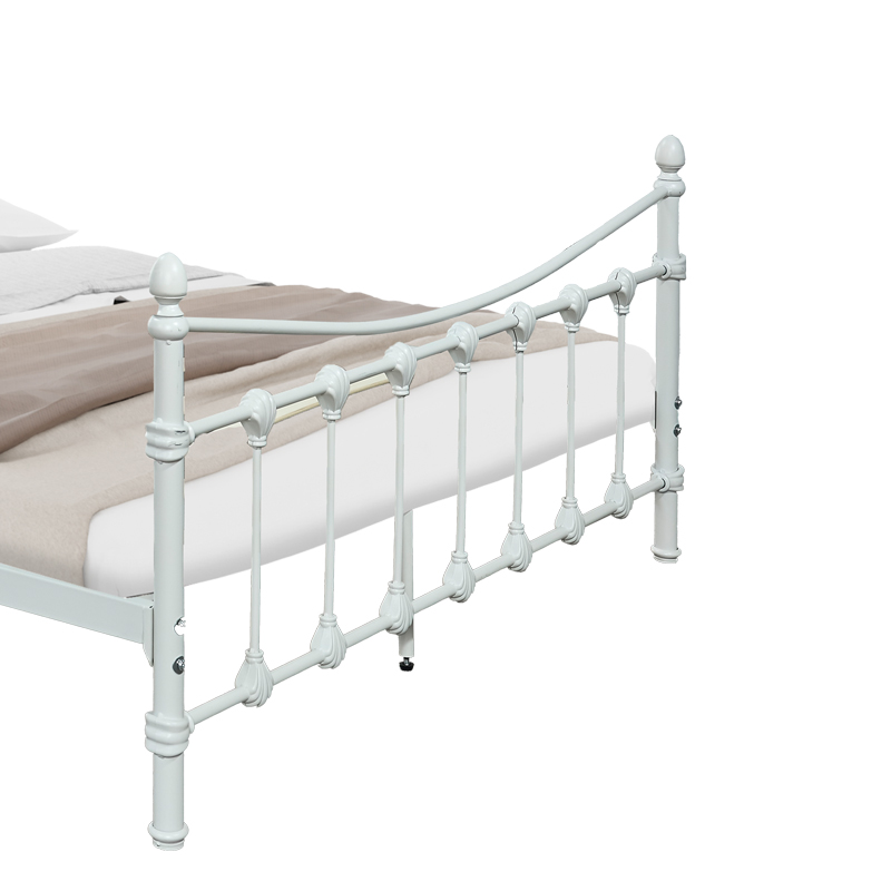 Bed Beowulf pakoworld white metal 140x190x102cm Bed Beowulf pakoworld white metal 140x190x102cm