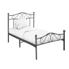 Κρεβάτι Yorick pakoworld μαύρο μεταλλικό 90x190εκ