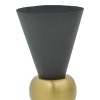 Vase Decorasie Inart black-gold metal D28x65cm