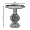 Side table Cogent Inart black-gold metal D46x50cm