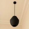Ceiling lamp Kelsy Inart E27 black metal D30x122cm
