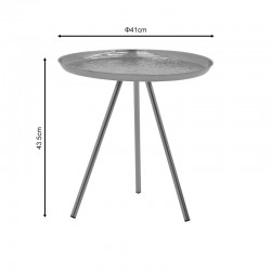 Side table Jacksie Inart gold metal D51x54cm