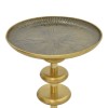 Side table Trego Inart gold-black metal D39x55cm