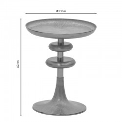 Side table Trego I Inart gold-white metal D33x42cm Side table Trego I Inart gold-white metal D33x42cm