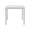 Kliton pakoworld aluminum beach table in white shade 45x45x41cm