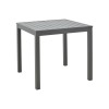 Kliton pakoworld aluminum beach table in anthracite shade 45x45x41cm
